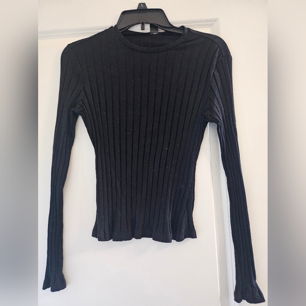 Black Knit Top